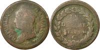 France Decime Coin, Dupré, Geneva, Bronze, KM:644.6 -