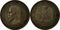 France 2 Centimes Coin, Napoleon III, Napoléon III, Strasbourg -