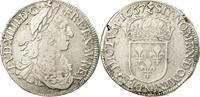 France 1/2 Écu au buste juvénile Coin, Louis XIV, Montpellier -