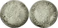 France 1/12 Ecu à la mèche longue Coin, Louis XIV, Montpellier -