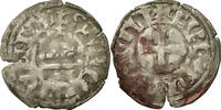 France Denarius Coin, Touraine, Saint-Martin de Tours, Silver -