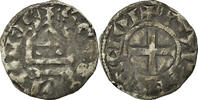 France Denarius Coin, Touraine, Saint-Martin de Tours, Silver -