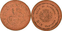France 10 Centimes Coin, Ville de Fourmies, Fourmies, Cardboard -
