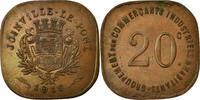 France 20 Centimes Coin, Group. des Commerçants, Ind. & Hab., Joinville-le-Pont, 20 -