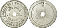 France Bon pour un sac de charbon Coin, Bureau de Bienfaisance, Gennevilliers -