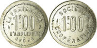 France 1 Franc Coin, La Fraternité, Société Coopérative, Amplepuis -