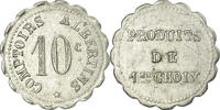 France 10 Centimes Coin, Comptoirs Albertins, Albert, Aluminium -