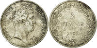 France 5 Francs Coin, Louis-Philippe, Paris, Silver -