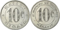 France 10 Centimes Coin, Maison RIGAIL, Saint-Mathieu-de-Tréviers -