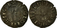 France Denarius Coin, La Marche, Hugues X, Silver, Boudeau:438 -