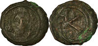 Half Follis Coin, Justin II, Antioch, Copper, Sear:380 -