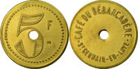 France 5 Francs Coin, Café du Débarcadère, Saint-Germain-en-Laye -