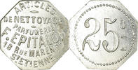 France 25 Centimes Coin, Parfumerie, Articles de Nettoyage, F. EPITALON, Saint-Etienne, 25 -