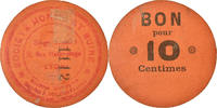 France 10 Centimes Coin, Société Horme et Buire, Lyon, Cardboard -