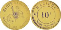 France 10 Centimes Coin, Mairie de Baziège, Baziège, Cardboard -