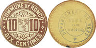 France 10 Centimes Coin, Commune de Roncq, Roncq, Cardboard -