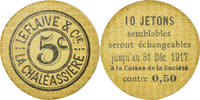 France 5 Centimes Coin, La Chaléassière, Le Flaive & Cie, Saint-Etienne -