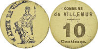 France 10 Centimes Coin, Commune de Villemur, Villemur, Cardboard -