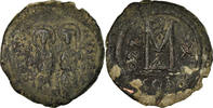 Follis Coin, Justin II, Constantinople, Copper, Sear:360 -