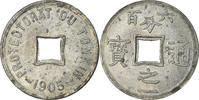 Tonkin 1/600 Piastre Coin, Zinc, KM:1 -