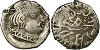 India Drachm Coin, Silver -