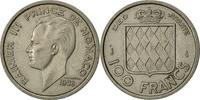 Monaco 100 Francs, Cent Rainier III, Copper-nickel, KM:134 -