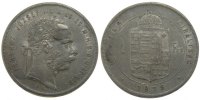 Hungary Forint Coin, Franz Joseph I, Kremnitz, Silver -