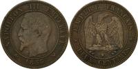 France 5 Centimes Coin, Napoleon III, Napoléon III, Lille -