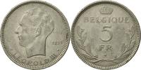 Belgium 5 Francs, 5 Frank Coin, Nickel, KM:108 -