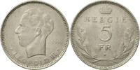 Belgium 5 Francs, 5 Frank Coin, Nickel, KM:109.1 -
