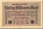 Germany 50 Millionen Mark Banknote, KM:109f -