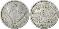 France 2 Francs Coin, Bazor, Beaumont - Le Roger, Aluminum -