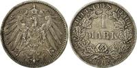 GERMANY - EMPIRE Mark Coin, Wilhelm II, Berlin, Silver, KM:14 -