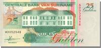Suriname 25 Gulden Banknote, 1991-07-09 -