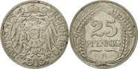 GERMANY - EMPIRE 25 Pfennig Coin, Wilhelm II, Stuttgart -