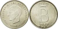 Belgium 250 Francs, 250 Frank Coin, Brussels, Silver -