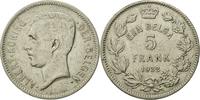 Belgium 5 Francs, 5 Frank Coin, Nickel, KM:98 -