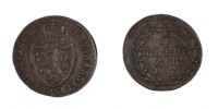 German States 1/4 Kreuzer Coin, NASSAU, Wilhelm, Usingen -