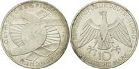 GERMANY - FEDERAL REPUBLIC 10 Mark Coin, Hamburg, Silver -