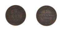 German States Kreuzer Coin, BADEN, Friedrich I, Dresde -