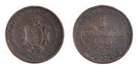 German States 5 Pfennig Coin, SAXONY-ALBERTINE, Johann, Dresde -