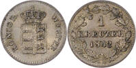 German States Kreuzer Coin, WURTTEMBERG, Wilhelm I, Silver -
