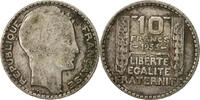 France 10 Francs Coin, Turin, Paris, Silver, KM:878 -