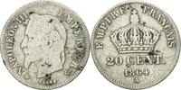 France 20 Centimes Coin, Napoleon III, Napoléon III, Paris -