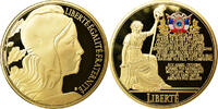 France Medal Marianne, La Marseillaise, Copper Gilt -