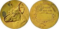 Algeria Medal Exposition Canine d'Alger, Gilt Bronze -