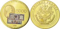 France Medal Les Anciens Francs, billet de 5000 Francs Victoire -