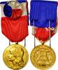 France Medal Mines, Industrie Travail Commerce, Uncirculated, Gilt -