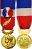 France Medal Médaille d'honneur du travail, Excellent Quality, Borrel -