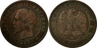 France 2 Centimes Coin, Napoleon III, Napoléon III, Lyon -